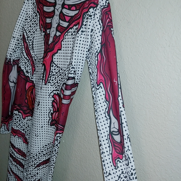 XS Bad Inka "Evil One Girl" Gorey Halloween Jumpsuit - Picture 10 of 13
